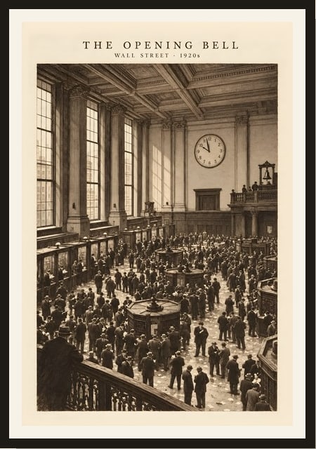 The Opening Bell, trading floor print